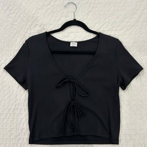 NWOT wilfred free tie-front top
